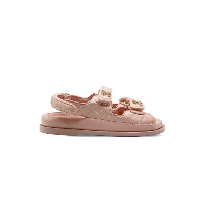 CHANEL SANDALS SHINY LAMBSKIN G35927